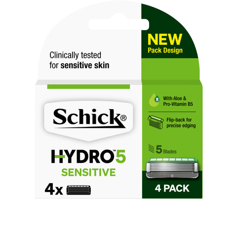 Schick Hydro 5 Sense Sensitive Mens Refill Razor Blades 4pk