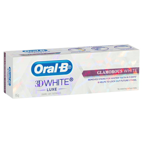 Oral B 3D White Luxe Glamorous White Toothpaste 95g