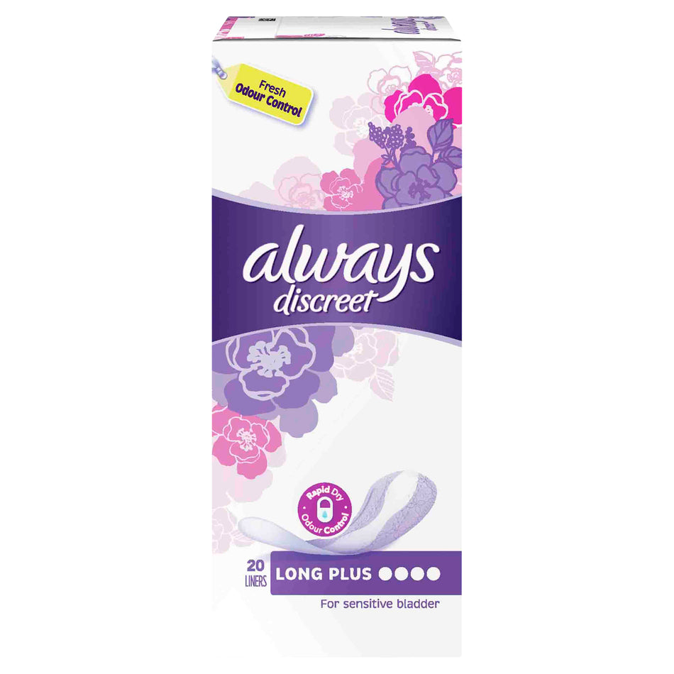 Always Discreet Long Plus 20 Liners