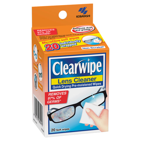 CLEARWIPE Lens Cleaners 20PK