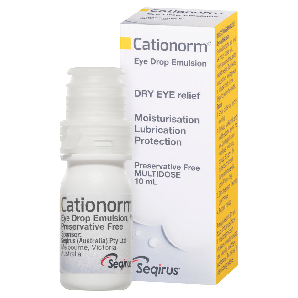 Cationorm Preservative Free Eye Drops 10ml