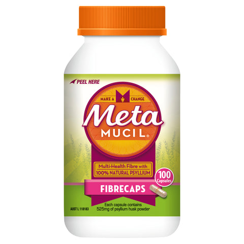Metamucil Fibre Supplement Capsules 100