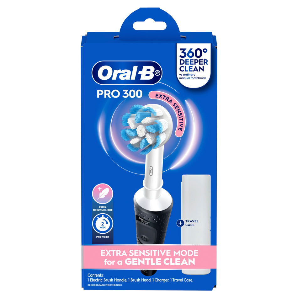 Oral-B Pro 300 Extra Sensitive Electric Toothbrush Black