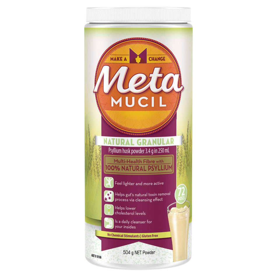 Metamucil Fibre Supplement Regular 72 Dose 504g