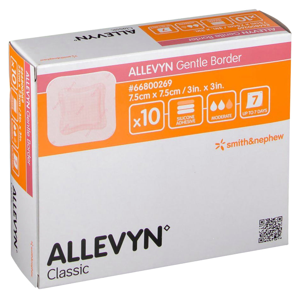 Allevyn Gentle Bord 7.5cmx7.5cm 10