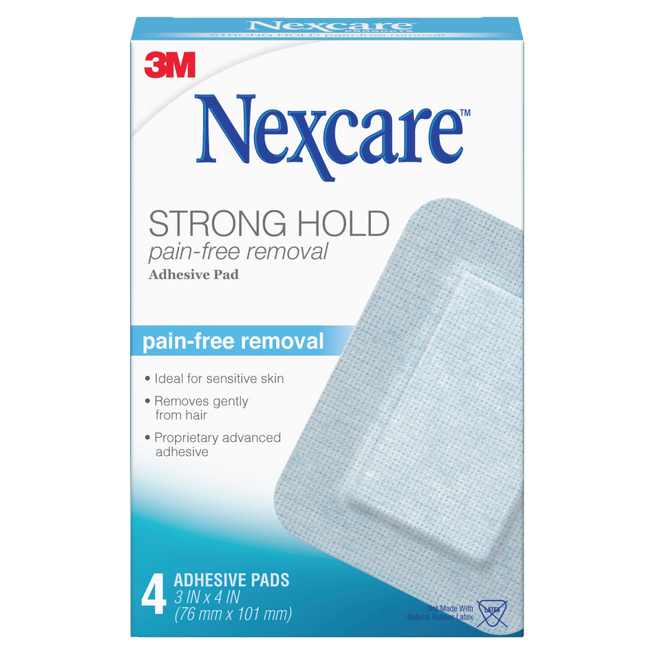 Nexcare Strong Hold Adhesive Pad 4Pk