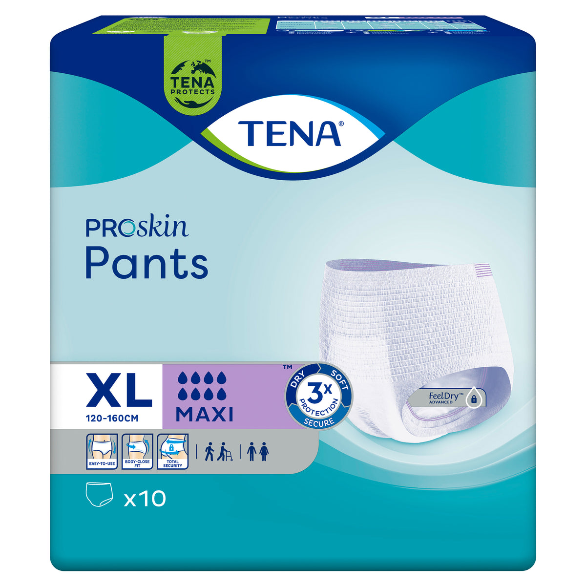 Tena Pants Maxi Extra Large Proskin 10 Pack