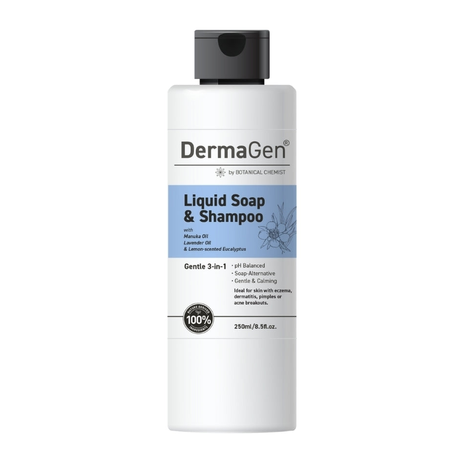 DermaGen Liquid Soap & Shampoo 250mL