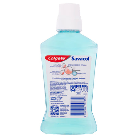 Colgate Mouthwash Savacol Gum Care Daily 500mL