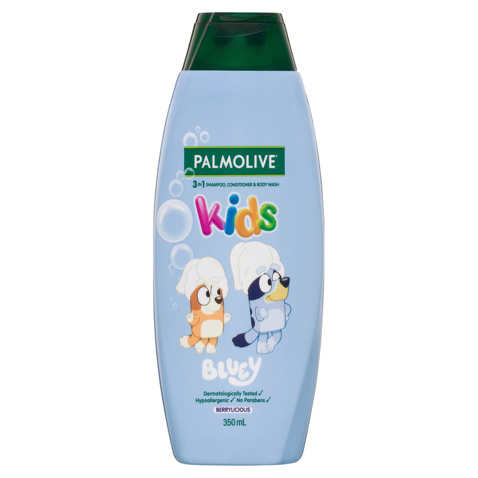 Palmolive Kids Bluey 3-in-1 Shampoo, Conditioner and Body Wash Berrylicious 350ml