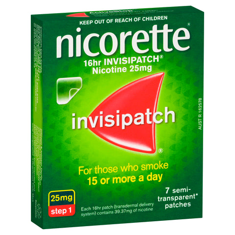Nicorette InvisiPatch 25mg 7 Patches