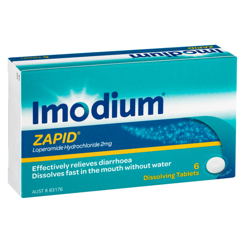 Imodium Zapid Dissolving Tablets 2mg 6 Pack