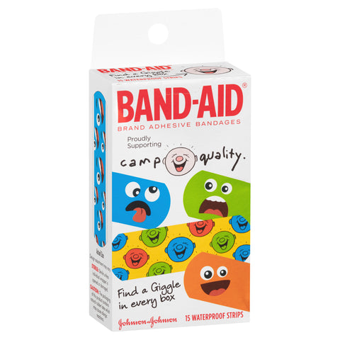 Band-Aid Character Strips Camp Quality 15 Pack