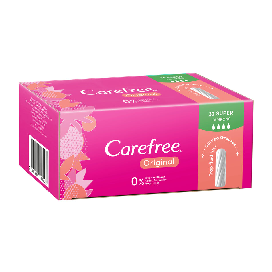 Carefree Tampons Super 32 Pack