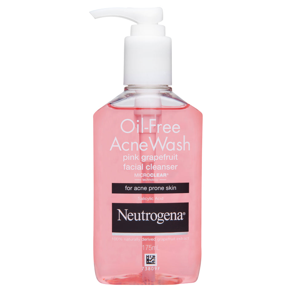 Neutrogena Oil Free Acne Wash Pink Grapefruit Facial Cleanser 175ml