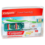 Colgate Travel Essentials Toothbrush, Toothpaste, Mouthwash, Floss & travel bag Pack