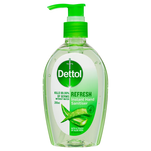 Dettol Refresh Aloe Vera Liquid Hand Sanitiser 200mL