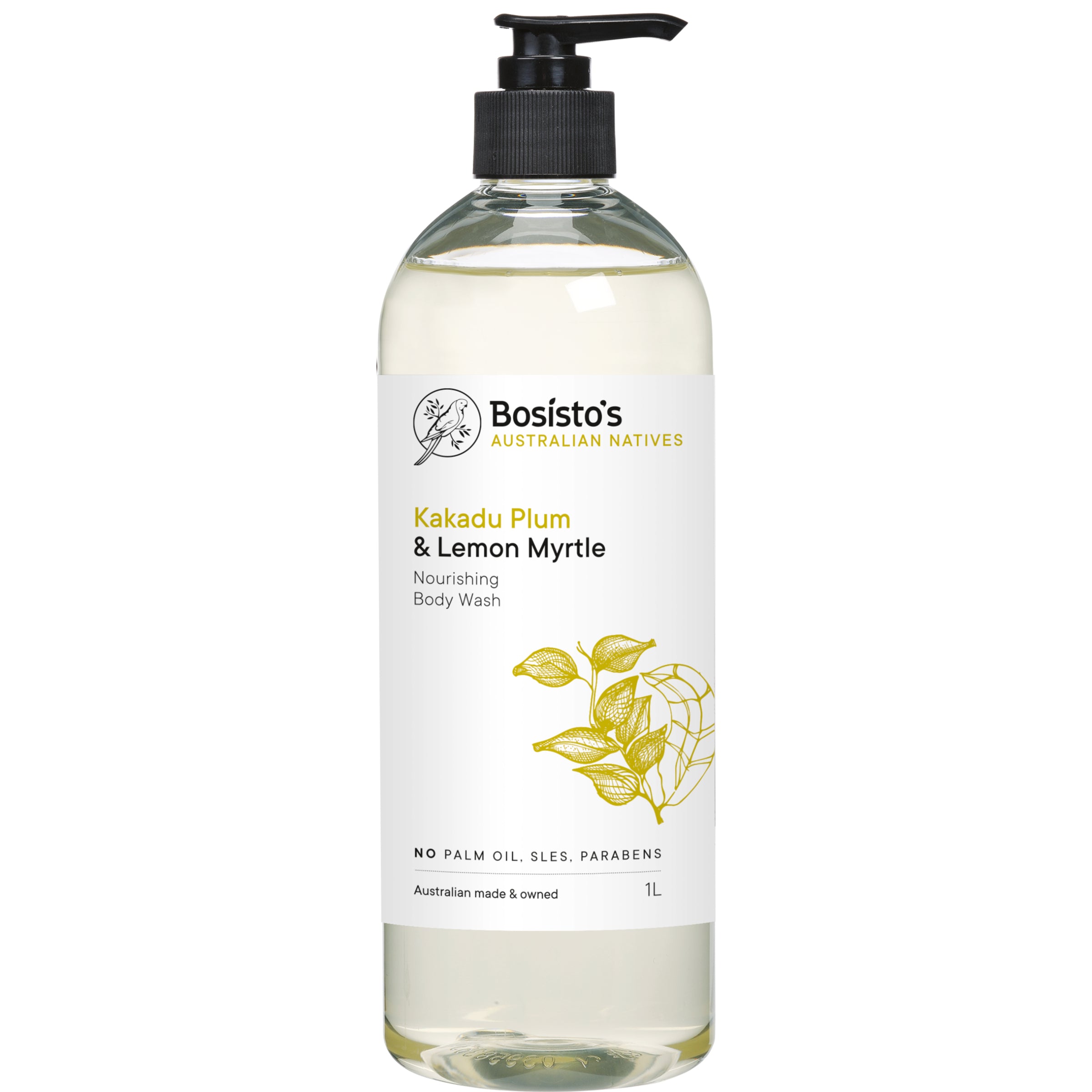 Bosisto's Kakadu Plum & Lemon Myrtle Body Wash 1l