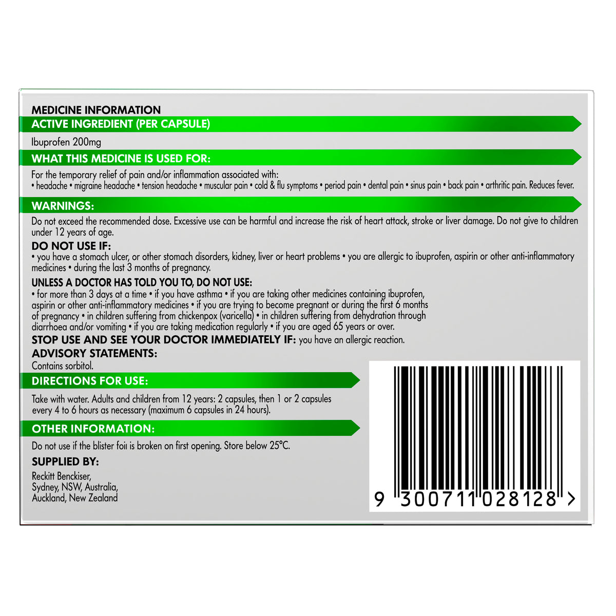 Nurofen Zavance Mini Liquid Capsules 64