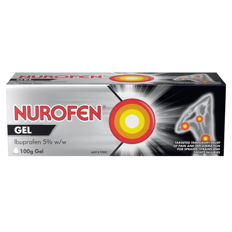 Nurofen Gel Topical Gel 100g for Sprains and Strains 100g