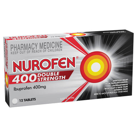 Nurofen Ibuprofen Double Strength 400mg 12 Tablets