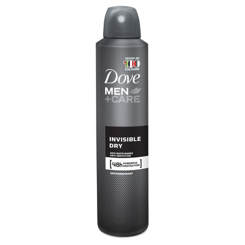Dove Men Antiperspirant Aerosol Deodorant Invisible Dry 254ml
