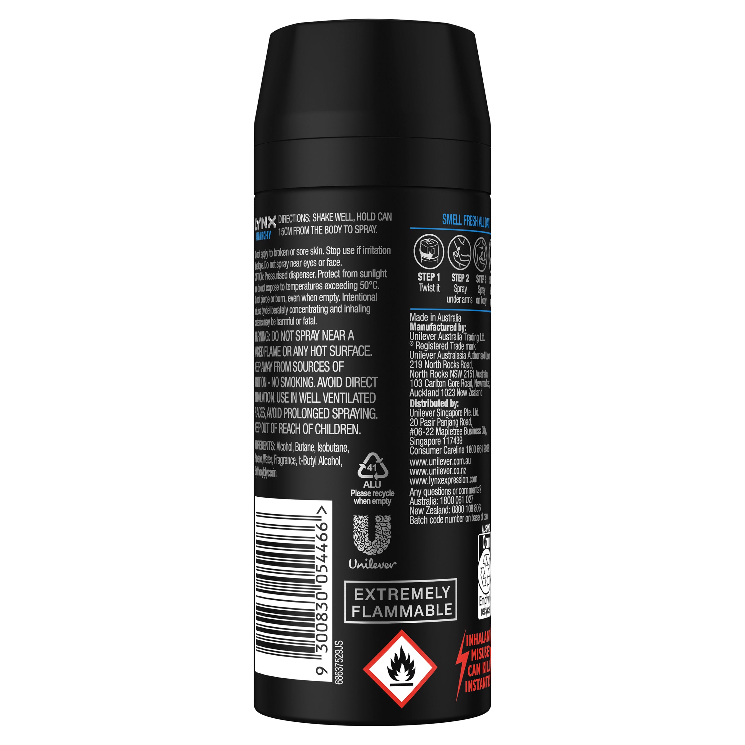 Lynx Deodorant Anarchy For Him 165ml