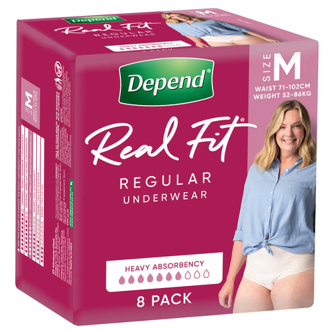 Depend Women Real Fit Underwear 8 Medium