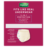 Depend Women REGULAR  Real Fit Underwear 8 Large
