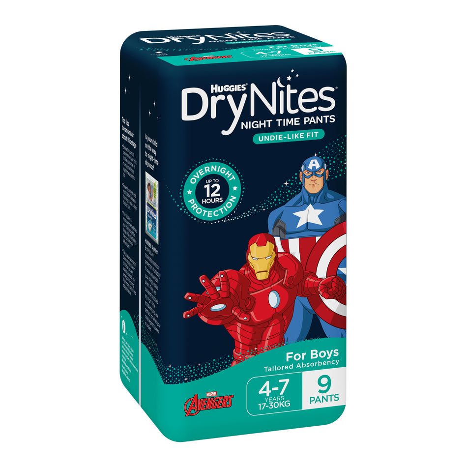 Huggies DryNites Boy 4+ Years 9 Pack