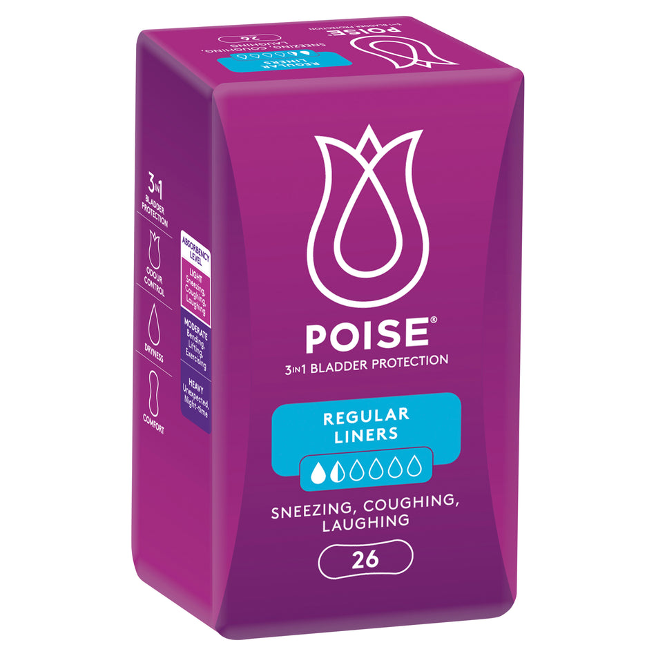 Poise Regular Liner 26pk