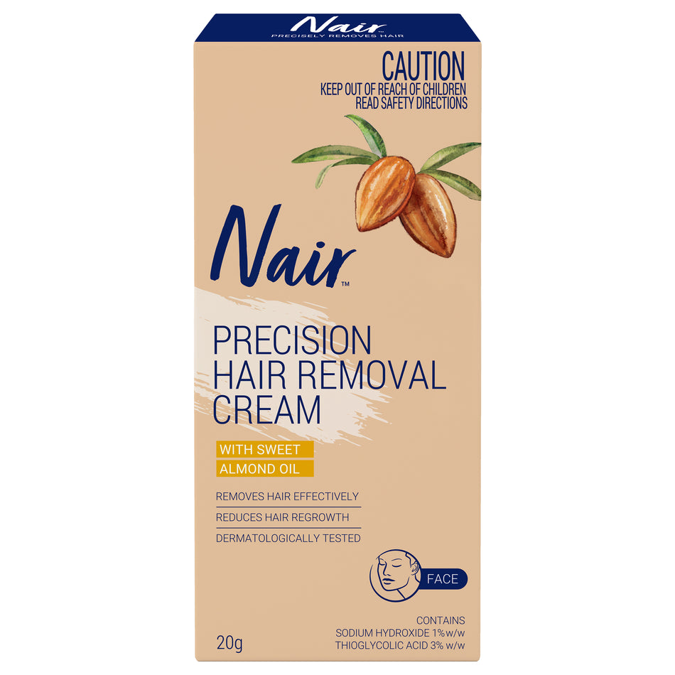 Nair Precision Facial Hair Remover Cream Sensitive 20g
