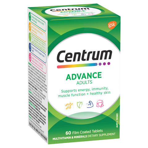 CENTRUM ADVANCE 60 TABLETS