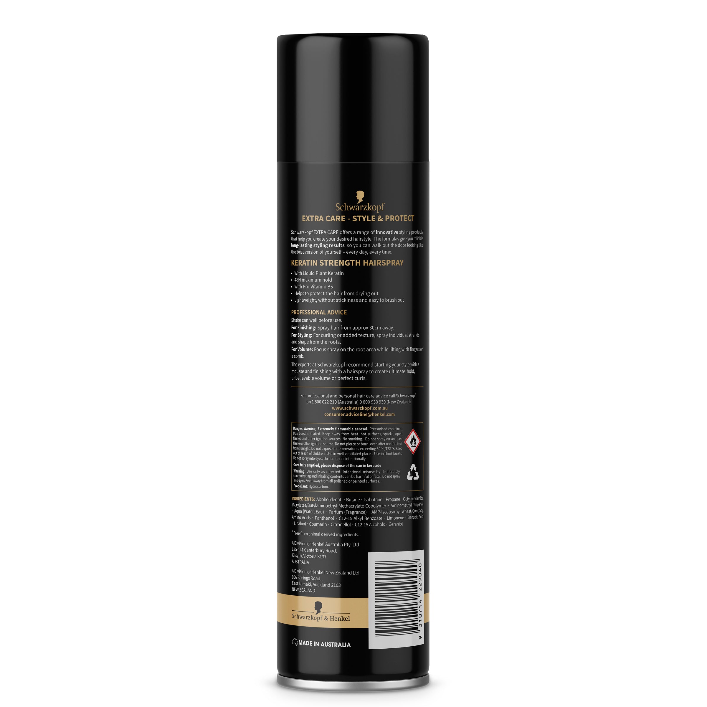Schwarzkopf Extra Care Keratin Strength Hair Spray 400g