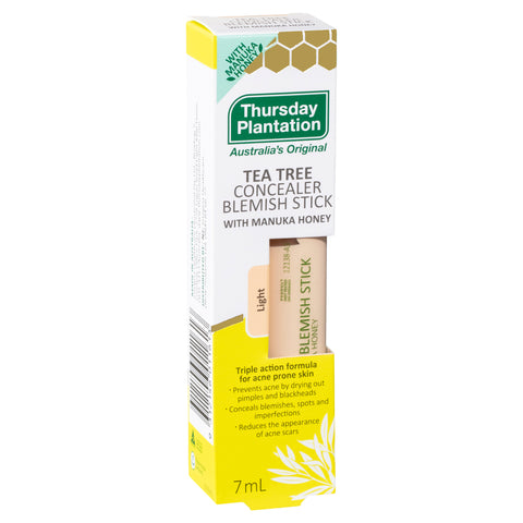 Thursday Plantation Tea Tree Concealer Blemish Stick With Manuka Honey  Light 7ml
