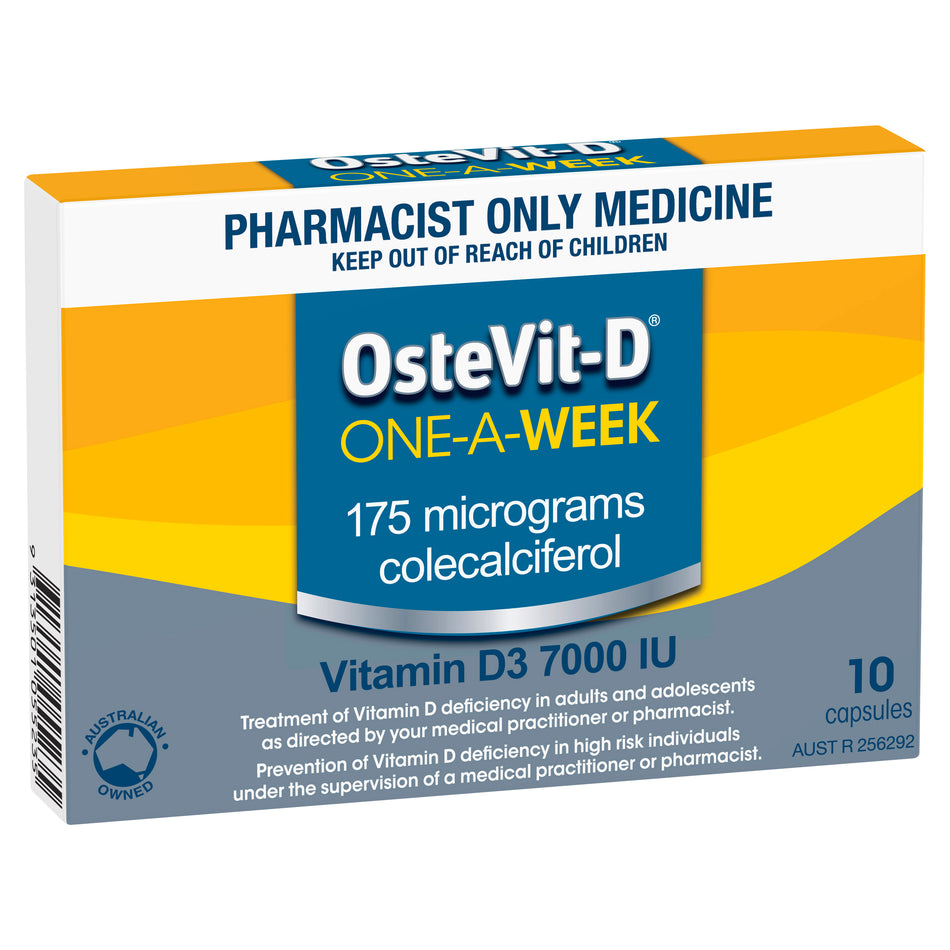 Ostevit-d Vitamin D3 7000iu 1 a Week 10 Capsules