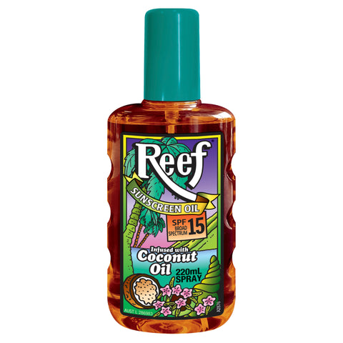 Reef Coconut Oil SPF 15+ Moisturising Oil Spray 220ml