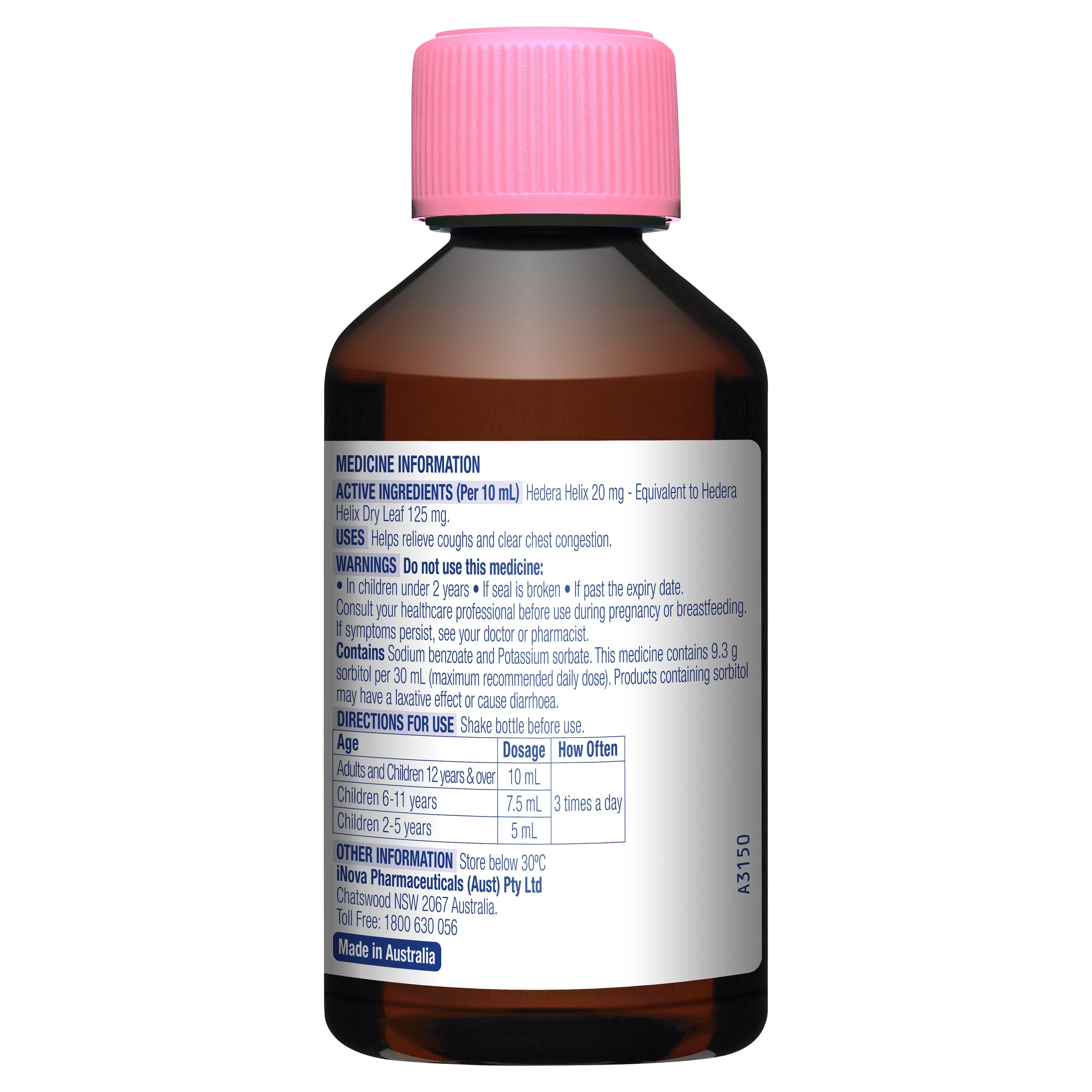 Duro-Tuss Children’s Cough Liquid 200mL – Strawberry