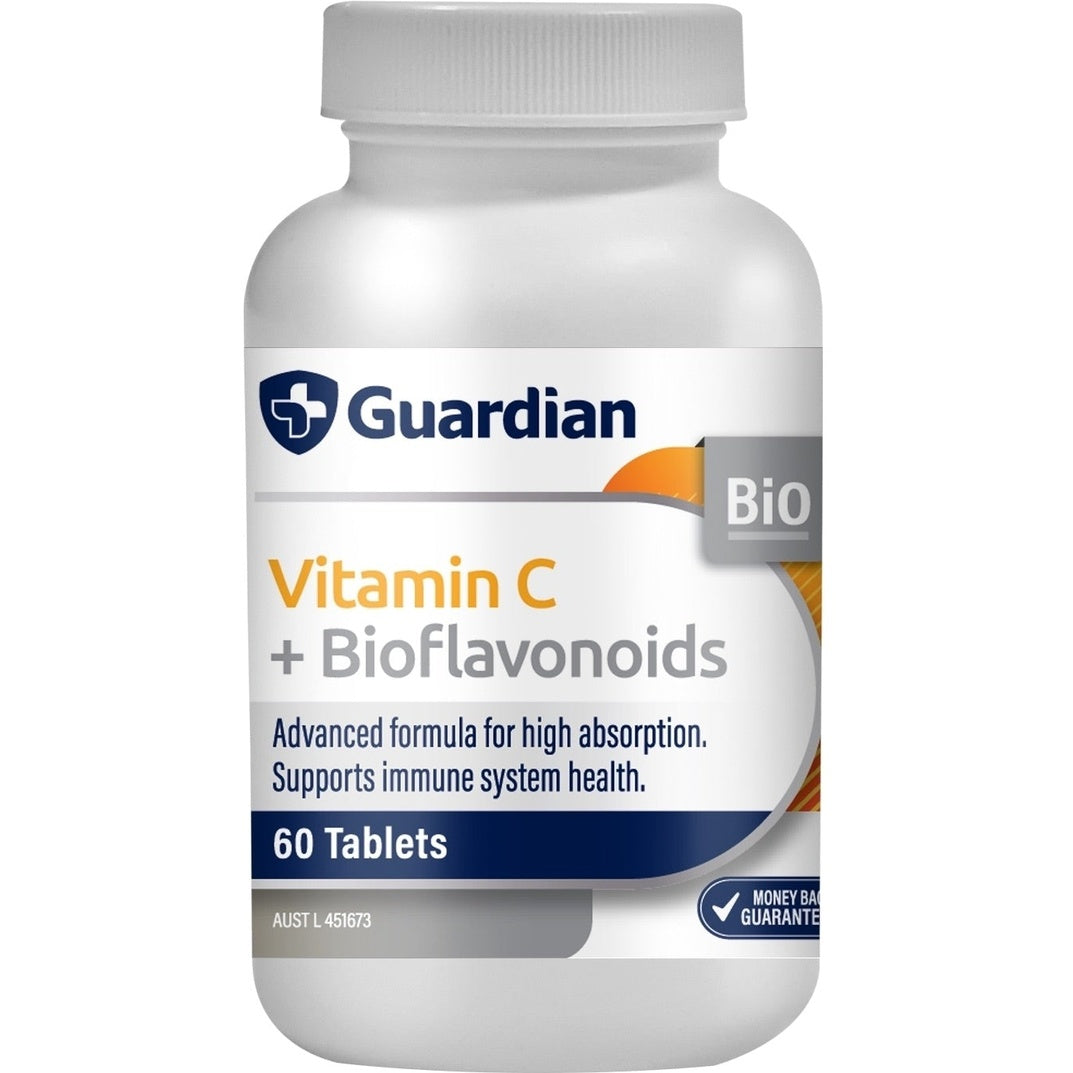 Guardian Vit C + Bioflavonoids 60 Tabs