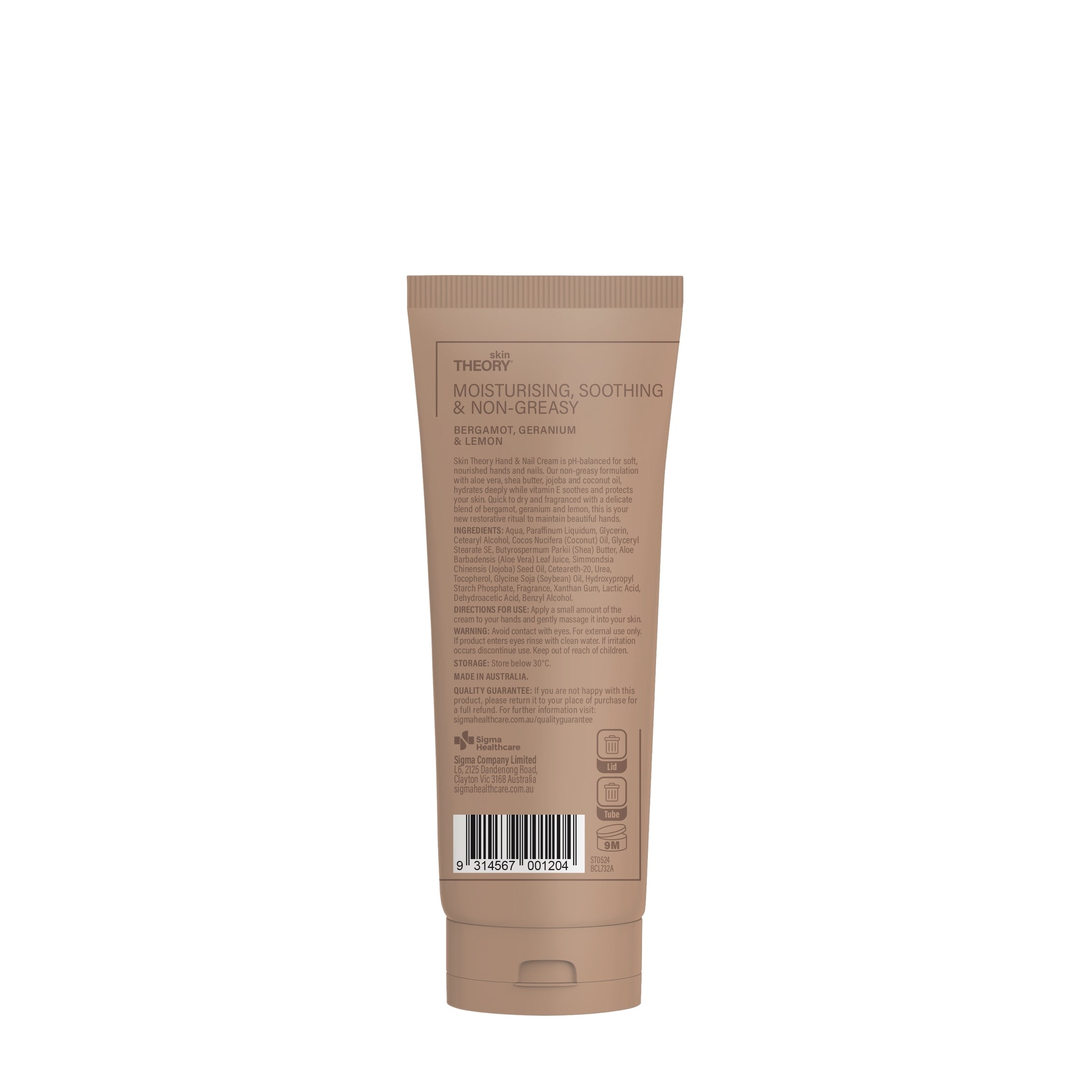 Skin Theory Hand & Nail Cream Bergamot 125ml