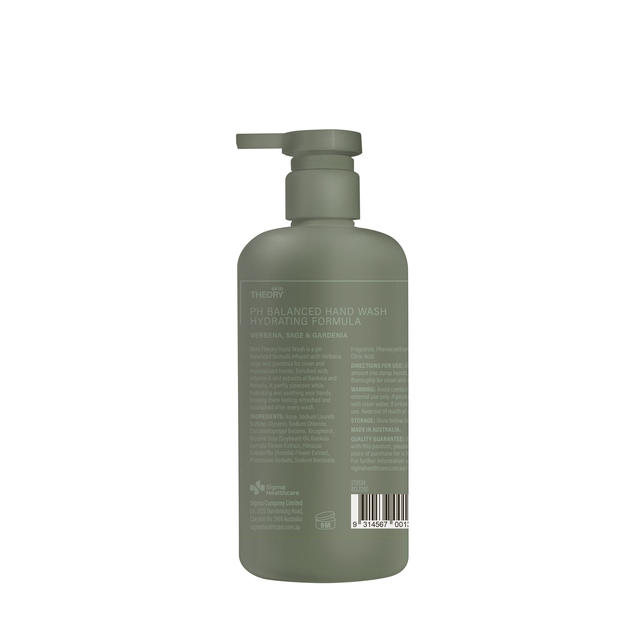 Skin Theory Hand Wash Verbena 500ml