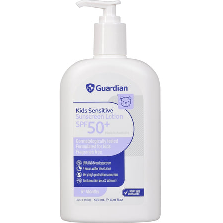 Guardian Kids Sensitive Sunscreen Spf50+ 500ml