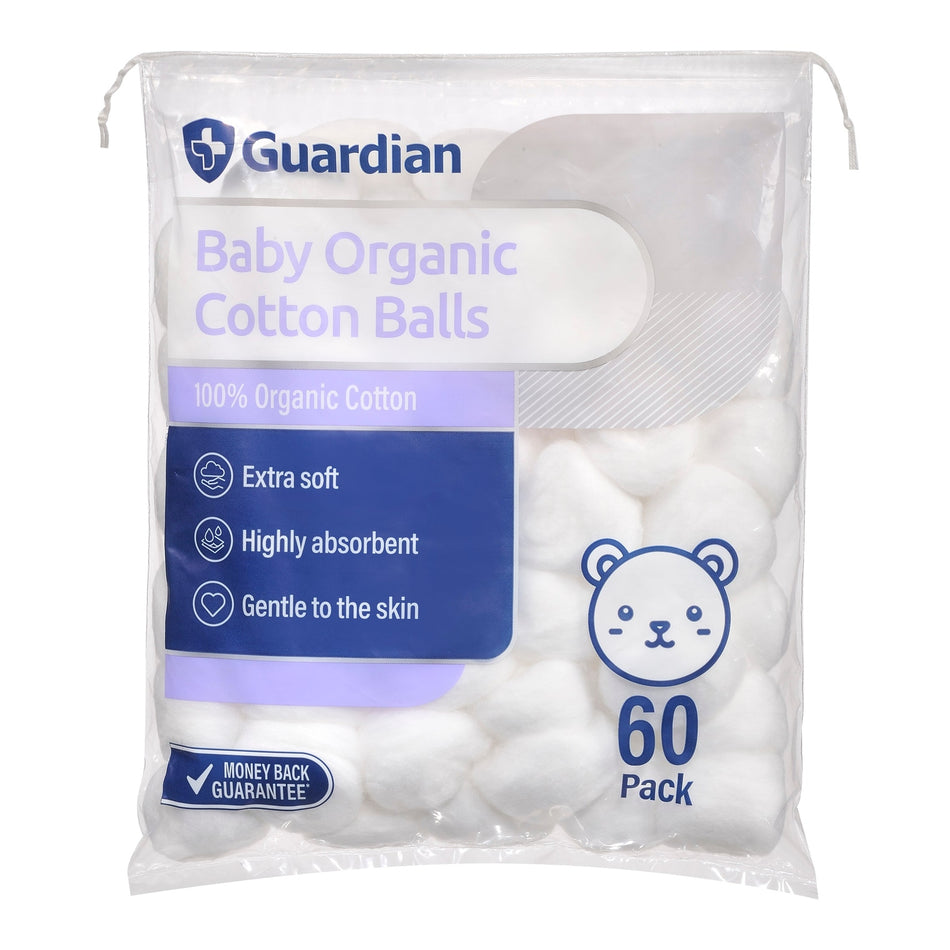 Guardian Baby Organic Cotton Balls 60pk