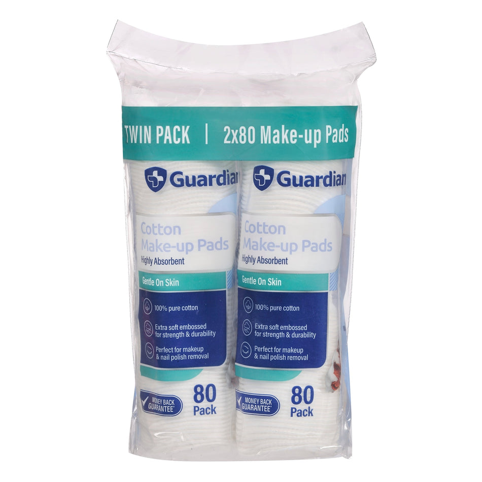 Guardian Make Up Pads 80pkx2