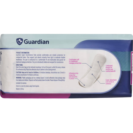 Guardian Incontinence Pads Super 10pk