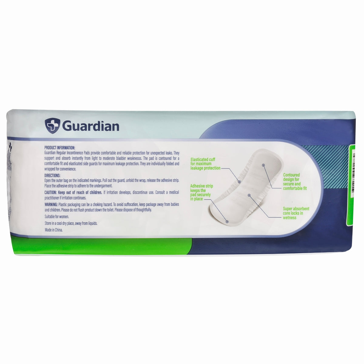 Guardian Incontinence Pads Reg 12pk