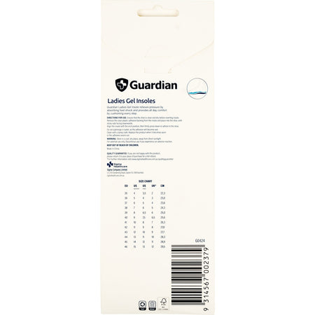 Guardian Ladies Gel Insoles