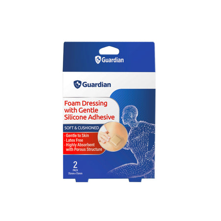 Guardian Foam Dress 75mmx75mm 2pk