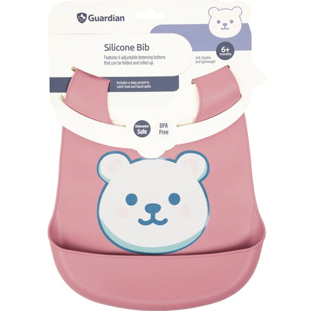 Guardian Silicone Bib Dusty Berry