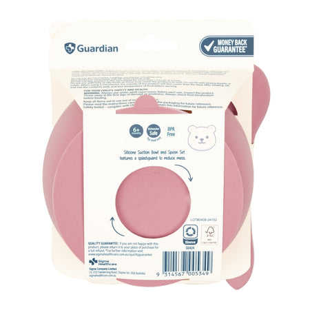 Guardian Silicone Bowl & Spoon Set Dust Berry